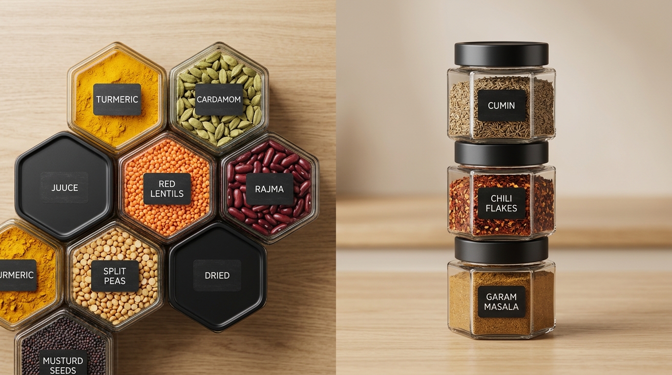 LyraPet Hexa-Stack Modular Pantry Jars